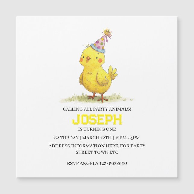 Little Chick Farm Birthday Chicken (Framsida)