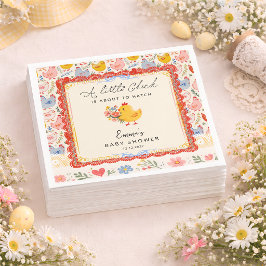 Little Chick Farm Kyckling Flicka Bebis Shower Pappersservett