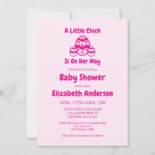 Little Chick Påsk Baby Shower Inbjudningar
