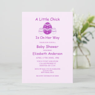 Little Chick Påsk Baby Shower Inbjudningar
