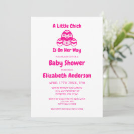 Little Chick Påsk Baby Shower Inbjudningar