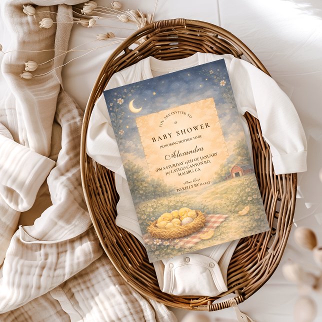 Little Chick Spring Baby Shower Inbjudningar (Skapare uppladdad)