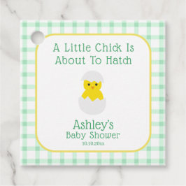 Little Chick To Hatch Gender Neutral Baby Shower Gåvor Etiketter