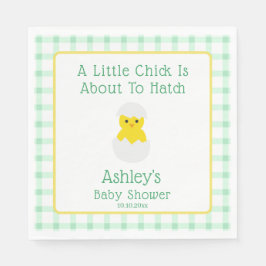 Little Chick To Hatch Gender Neutral Baby Shower Pappersservett