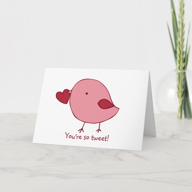 Little chick Valentine Card Helgkort (Framsida)