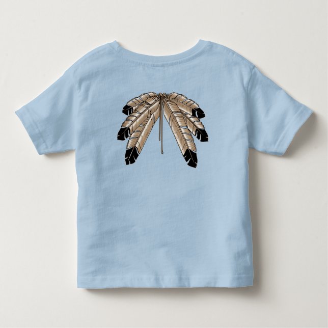 Little Chief Baby Shirt First Nations Småbarn Tee (Baksida)