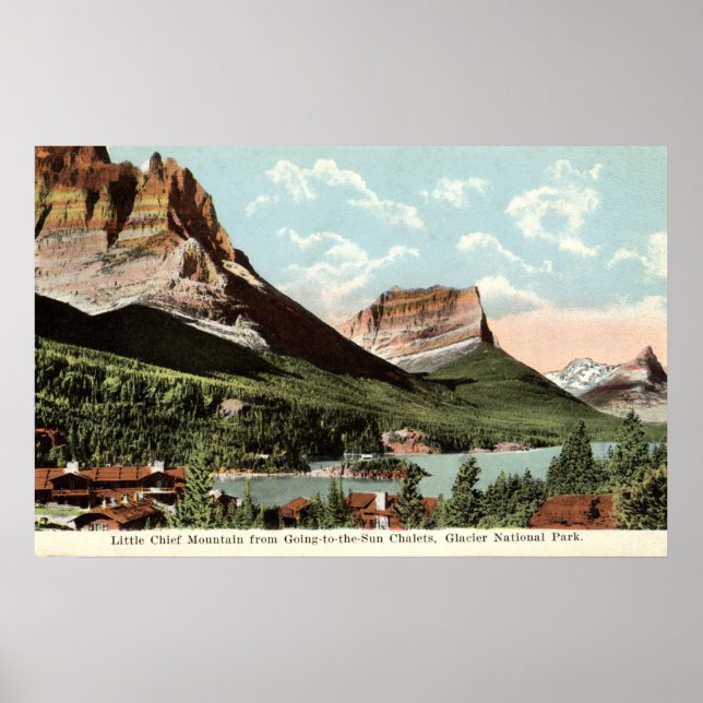 Little Chief Mountain, Glacier National Park, MT Poster (Framsidan)