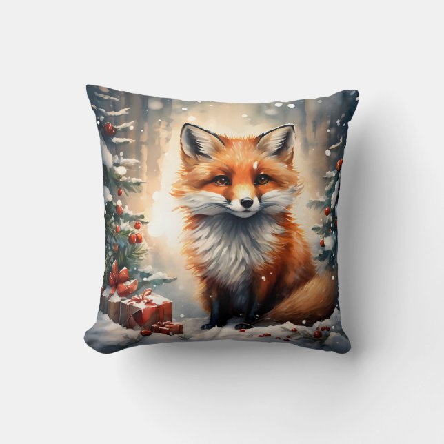 Little Christmas Fox Kudde (Framsida)