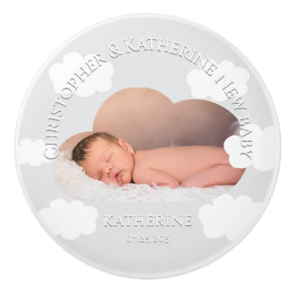 Little Cloud Pastel Baby Angel Grey Knopp