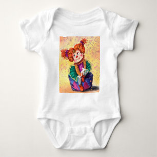 Little Clown Baby Bodydräkt Lycklig Circus T Shirt