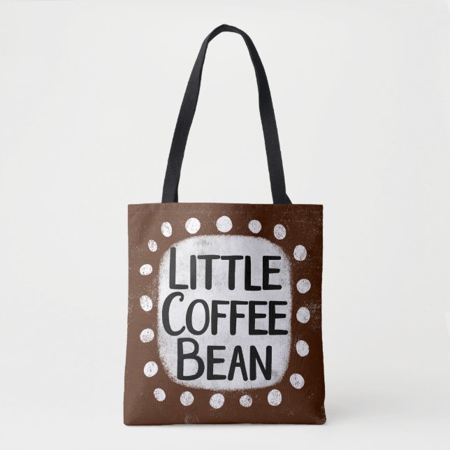 Little Coffee Bean Tote Bag Tygkasse (Framsida)
