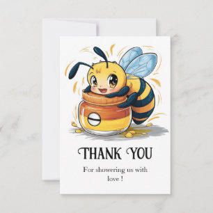 Little Colorful Bee Baby Shower Tack Kort