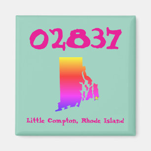 Little Compton, RI Postnummer - 02837 Stolthet Reg Magnet