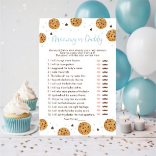 Little Cookie Blue Boy Mamma eller pappa Shower Ga