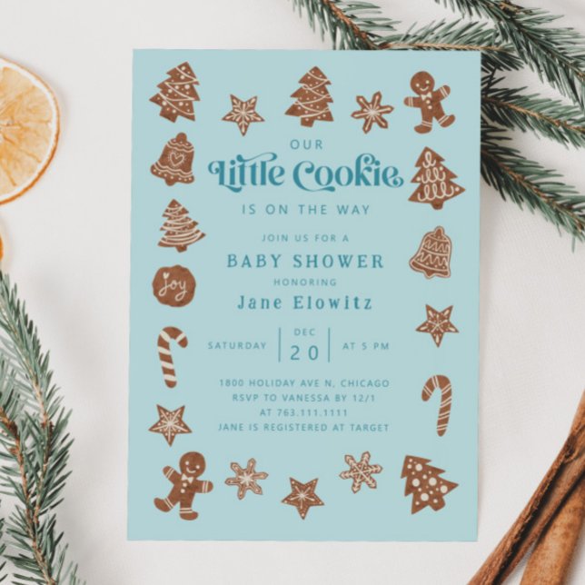 Little Cookie Boy Baby Shower Inbjudningar (Skapare uppladdad)