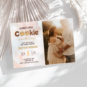 Little Cookie Boy Baby Shower Photo Inbjudningar