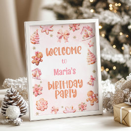 Little Cookie Oh What roligt jul Welcome Poster