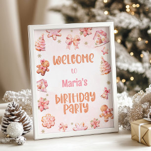 Little Cookie Oh What roligt jul Welcome Poster