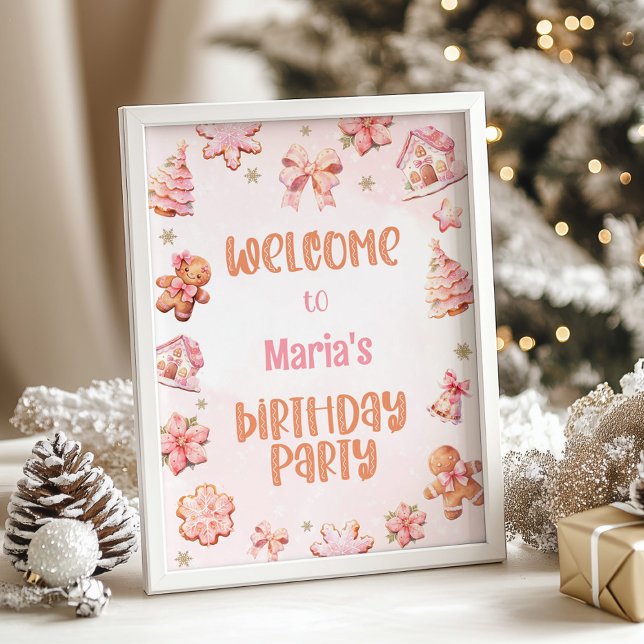 Little Cookie Oh What roligt jul Welcome Poster (Skapare uppladdad)