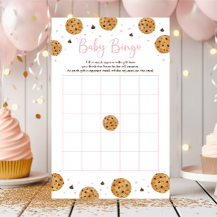 Little Cookie Rosa Girl Baby Shower Bingo Game