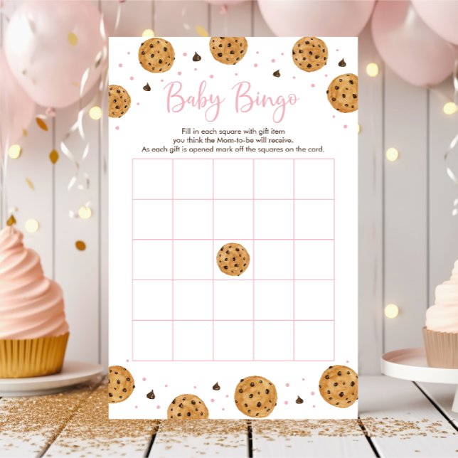 Little Cookie Rosa Girl Baby Shower Bingo Game (Skapare uppladdad)