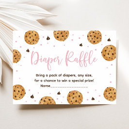 Little Cookie Rosa Girl Baby Shower Raffle Tilläggskort