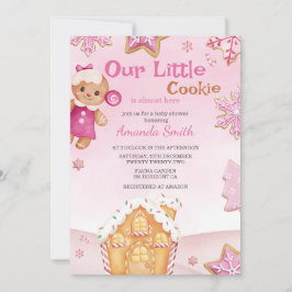 Little Cookie Winter-julen Baby Shower Inbjudningar