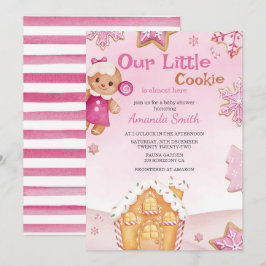 Little Cookie Winter-julen Baby Shower Inbjudningar