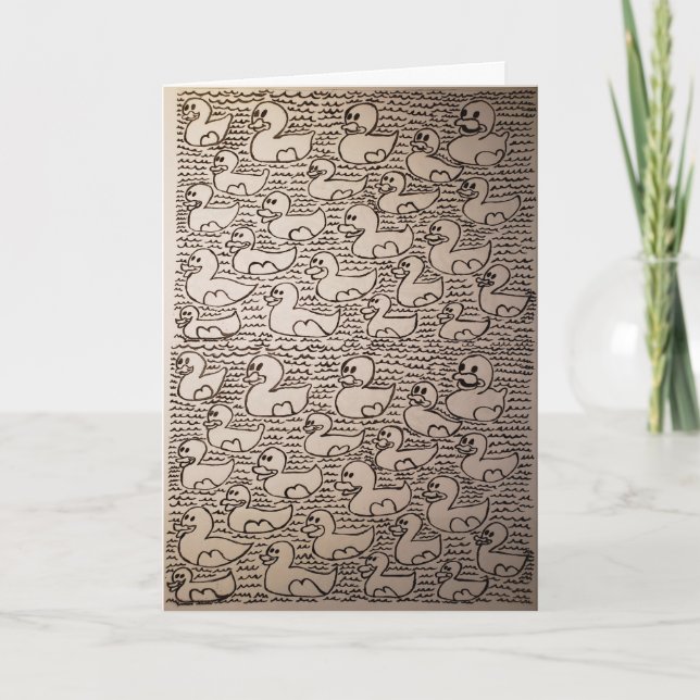 Little Coreys Laboratorium Upprepa Mönster Födelse Kort (Framsida)