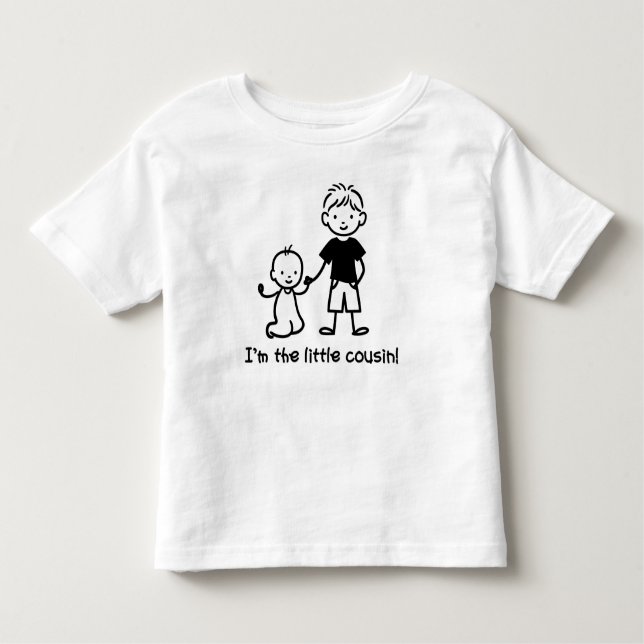 Little Cousin Stick figurer t-shirts för pojkar (Framsida)