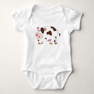 Little Cow Baby Bodydress Gift - Målning T-shirt