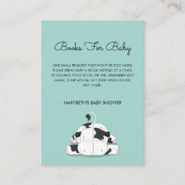Little Cow Baby Shower ger ett Bok-begärandekort Tilläggskort