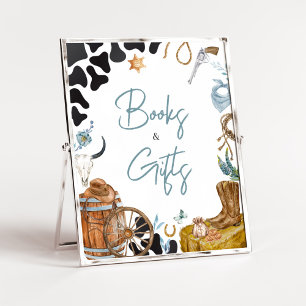 Little Cowboy Baby Shower Bokar och presenter Poster