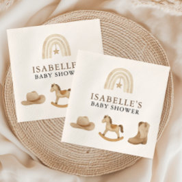 Little Cowboy Baby Shower Pappersservett