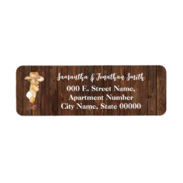Little Cowboy Baby Shower Returadress Returadress Etikett