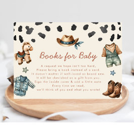 Little Cowboy Bokar för Pojke Shower Tilläggskort