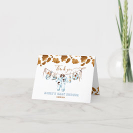 Little Cowboy Clothesline WildWest Boy Baby Shower Tack Kort