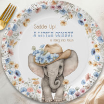 Little Cowboy Elephant och Boho Wildblome