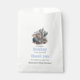 Little Cowboy Western Blue Boy Baby Shower
