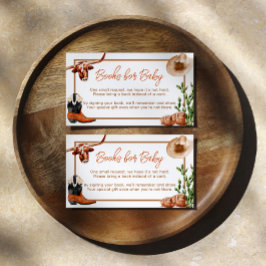 Little Cowboy Western Rodeo Bokar för Baby Tilläggskort