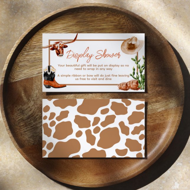 Little Cowboy Western Rodeo Visning Shower Tilläggskort (Skapare uppladdad)