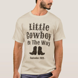 Little CowboyBoots Gravid Baby Announcement T Shirt