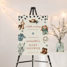 Little Cowboyen är på väg att få barn att duscha.