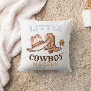 Little Cowboys First Rodeo Vilda western Kudde