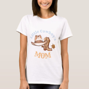 Little Cowboys Mam First Rodeo Födelsedagsfest T Shirt
