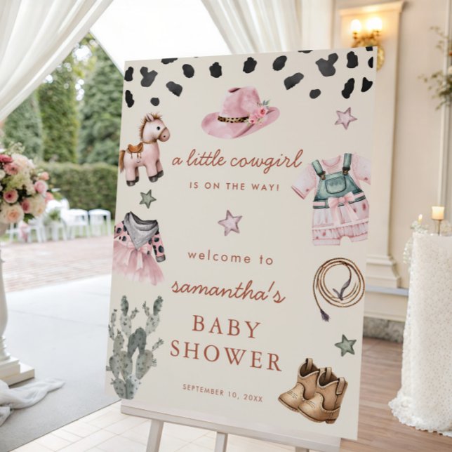 "Little Cowgirl" är på väg att få barn att duscha. Poster (Skapare uppladdad)