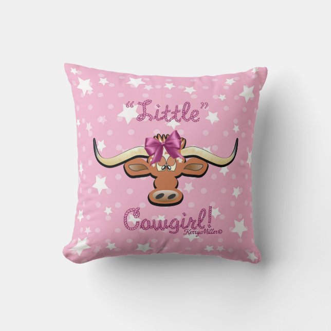 Little Cowgirl Dekorativ kudde (Framsida)