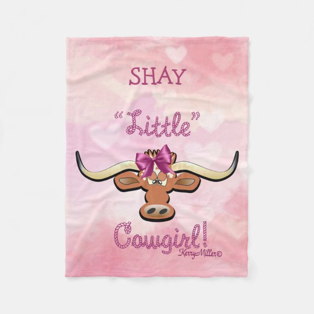 Little Cowgirl Fleece Blanket (Framsidan)