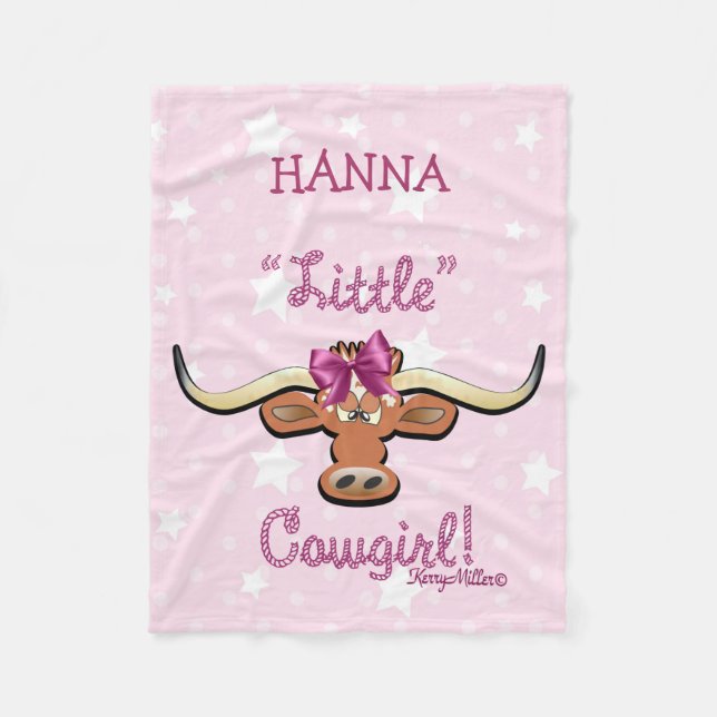 Little Cowgirl Fleece Blanket (Framsidan)