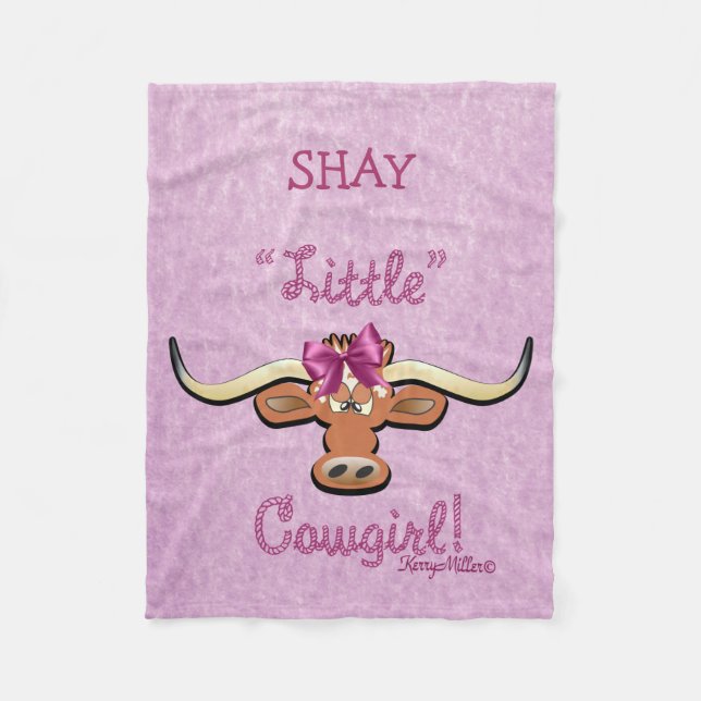 Little Cowgirl Fleece Blanket (Framsidan)